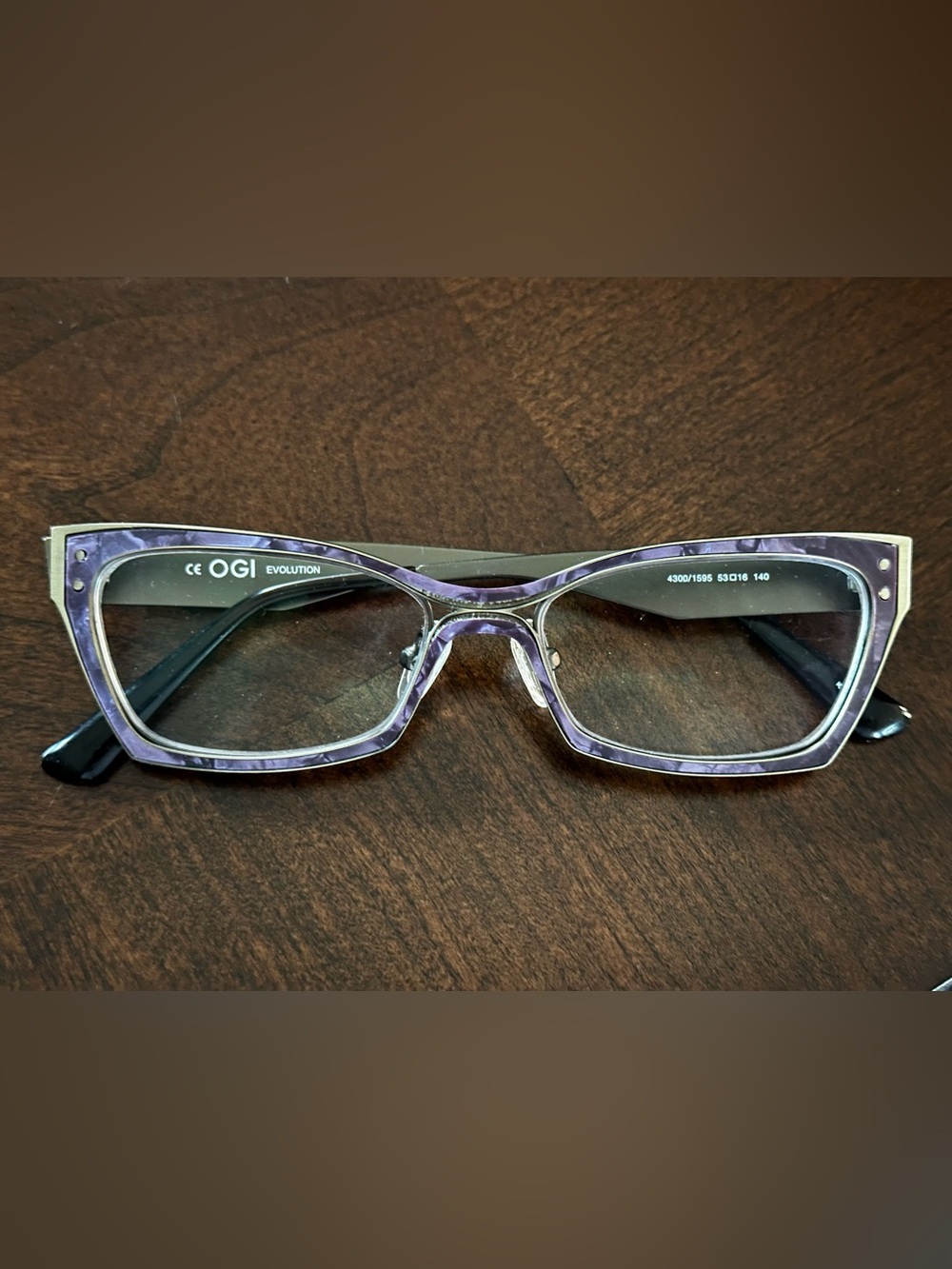 OGI Evolution Purple Cat-Eye Glasses Frame